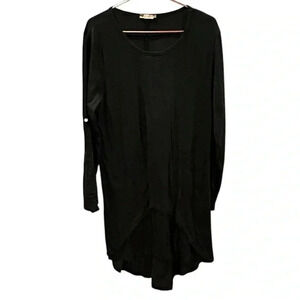 Made in Italy Black multi layer dress size L